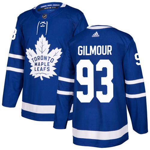 Adidas Maple Toronto Maple Leafs #93 Doug Gilmour Blue Home Authentic Stitched Youth Jersey Youth