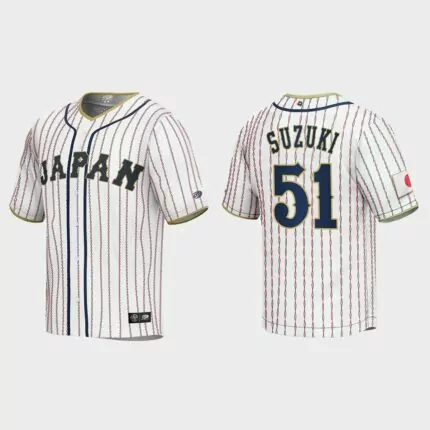Seiya Suzuki Japan Baseball 2023 World Baseball Classic Jersey – White