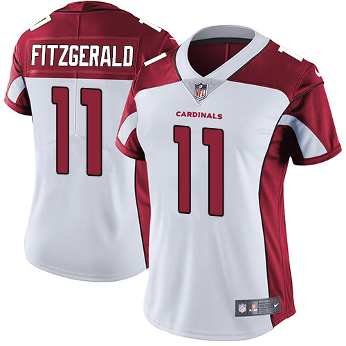 Cardinals #11 Larry Fitzgerald White Women's Stitched Vapor Untouchable Limited Jersey