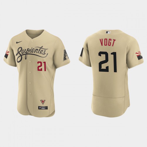 Arizona Arizona Diamondbacks #21 Stephen Vogt Men's 2021 City Connect Authentic Jersey Gold Men's