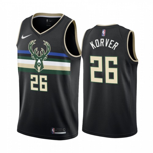 Milwaukee Bucks #26 Kyle Korver Black 2019-20 Statement Edition Jersey Mens
