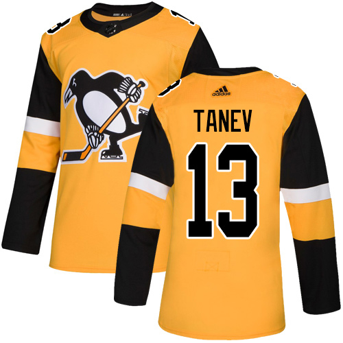 Adidas Pittsburgh Penguins #13 Brandon Tanev Gold Alternate Authentic Stitched Youth Jersey Youth