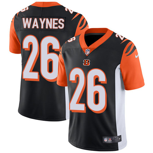 Cincinnati Bengals #26 Trae Waynes Black Team Color Men's Stitched Vapor Untouchable Limited Jersey Men's