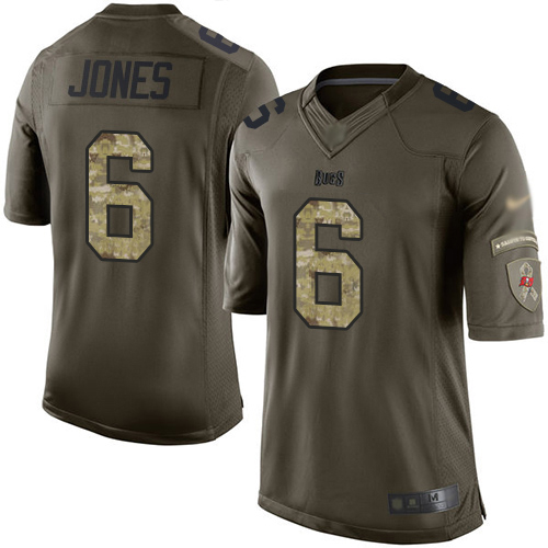 Buccaneers #6 Julio Jones Green Youth Stitched Limited 2015 Salute To Service Jersey