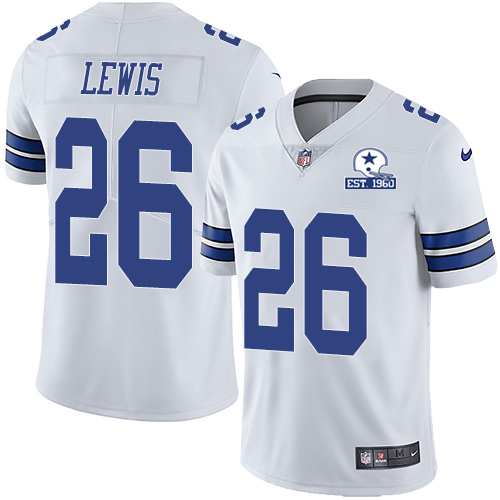 Dallas Cowboys #26 Jourdan Lewis White Men's Stitched With Established In 1960 Patch Vapor Untouchable Limited Jersey Men's