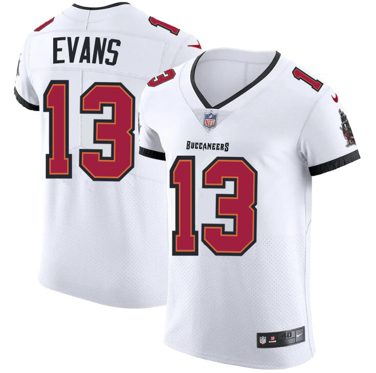 Tampa Bay Buccaneers #13 Mike Evans Men's White Vapor Elite Jersey