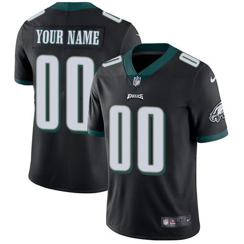 Philadelphia Eagles Customized Black Alternate Stitched Vapor Untouchable Limited Men's Jersey