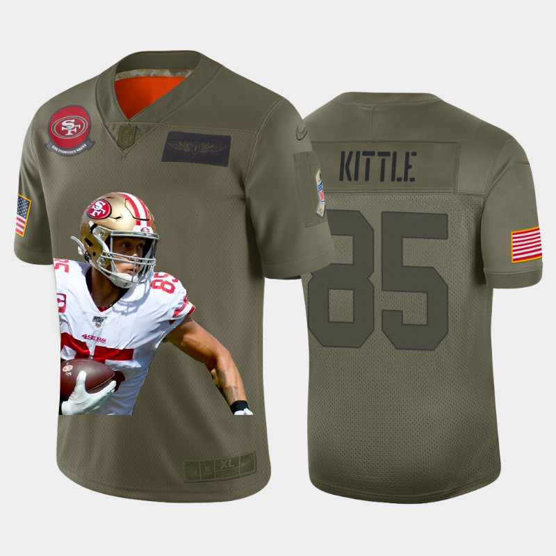 San Francisco 49ers #85 George Kittle Team Hero 2 Vapor Limited Jersey Camo