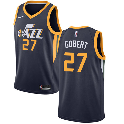 Utah Jazz #27 Rudy Gobert Navy Swingman Icon Edition Jersey Mens