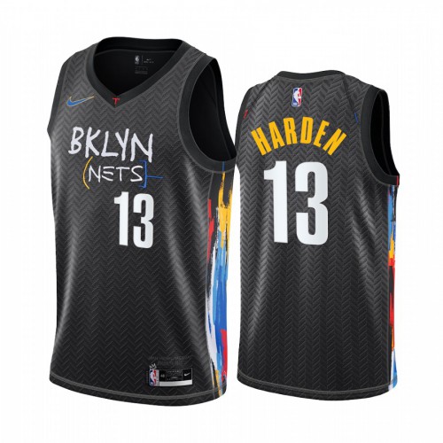 Brooklyn Nets #13 James Harden Black Womens Swingman 2020-21 City Edition Jersey Womens
