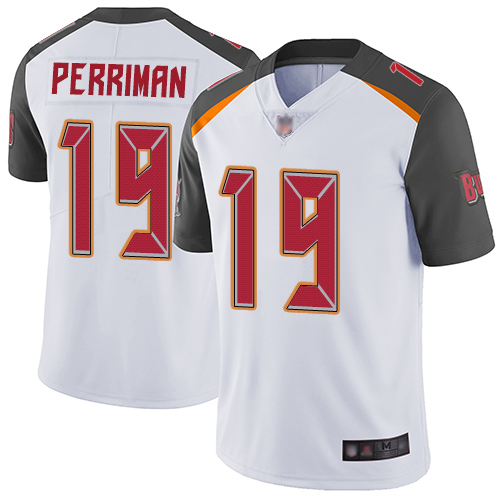 Tampa Bay Buccaneers #19 Breshad Perriman White Men's Stitched Vapor Limited Jersey Men's