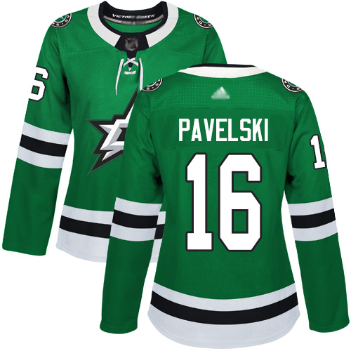 Adidas Dallas Stars #16 Joe Pavelski Green Home Authentic Women's Stitched Jersey Womens