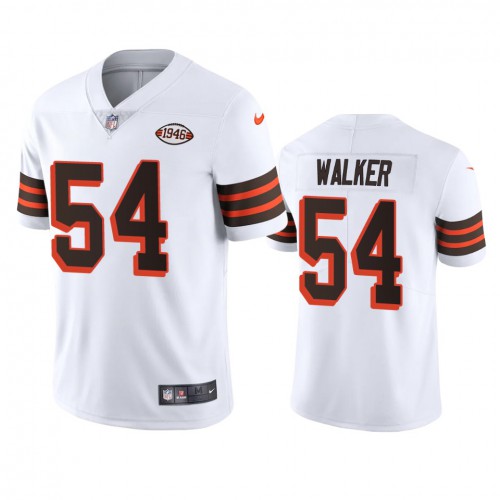 Cleveland Cleveland Browns #54 Anthony Walker 1946 Collection Alternate Vapor Limited Jersey - White Men's