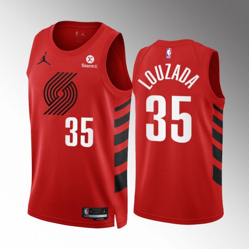 Portland Trail Portland Trail Blazers #35 Didi Louzada Red Mens Statement Edition Swingman Jersey Mens