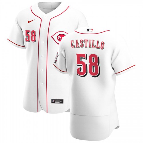 Cincinnati Cincinnati Reds #58 Luis Castillo Men's White Home 2020 Authentic Player Jersey Men's