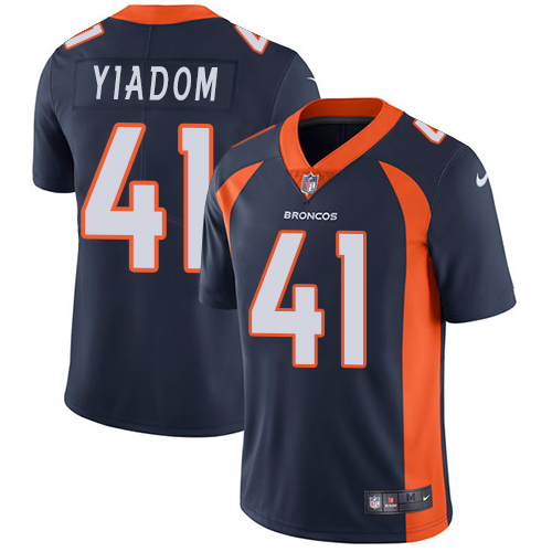 Denver Broncos #41 Isaac Yiadom Navy Blue Alternate Men's Stitched Vapor Untouchable Limited Jersey Men's