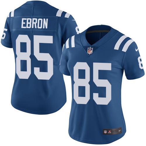 Indianapolis Colts #85 Eric Ebron Royal Blue Team Color Women's Stitched Vapor Untouchable Limited Jersey Womens