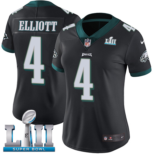 Philadelphia Eagles #4 Jake Elliott Black Alternate Super Bowl LII Women's Stitched Vapor Untouchable Limited Jersey Womens