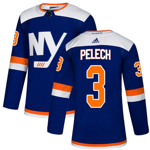 Adidas New York Islanders #3 Adam Pelech Blue Authentic Alternate Stitched Jersey Men's