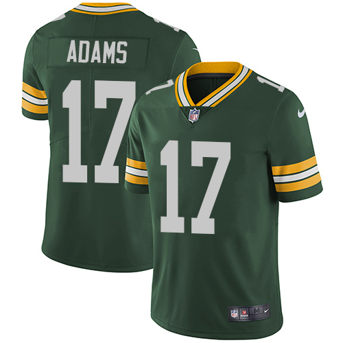 Packers #17 Davante Adams Green Team Color Men's Stitched Vapor Untouchable Limited Jersey