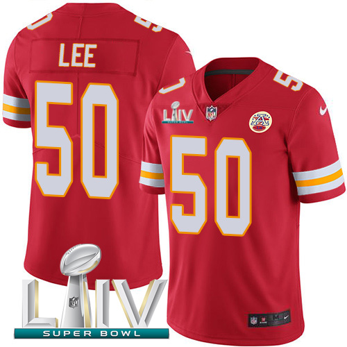 Kansas City Chiefs #50 Darron Lee Red Super Bowl LIV 2020 Team Color Youth Stitched Vapor Untouchable Limited Jersey Youth