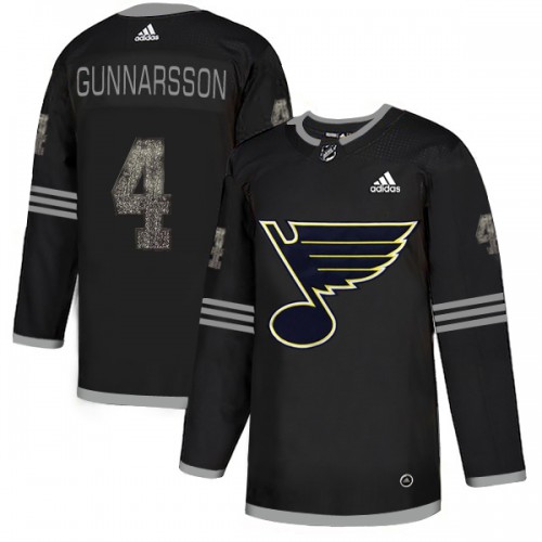 Adidas St. Louis Blues #4 Carl Gunnarsson Black Authentic Classic Stitched Jersey Men's