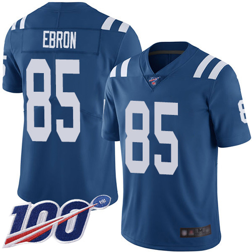 Indianapolis Colts #85 Eric Ebron Royal Blue Team Color Men's Stitched 100th Season Vapor Limited Jersey Men's