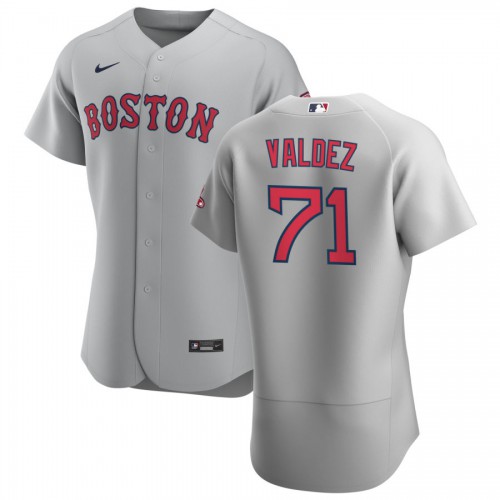 Boston Boston Red Sox #71 Phillips Valdez Men's Gray Road 2020 Authentic Team Jersey Men's