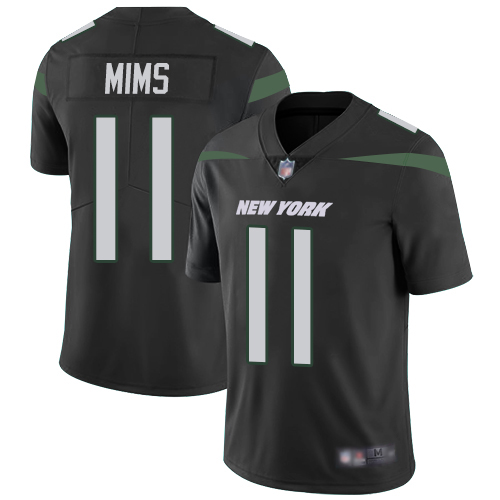New York Jets #11 Denzel Mim Black Alternate Youth Stitched Vapor Untouchable Limited Jersey Youth