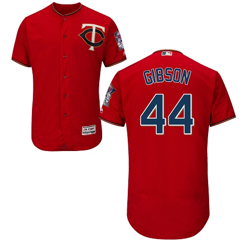 Minnesota Twins #44 Kyle Gibson Red Flexbase Authentic Collection Stitched Jersey Men's
