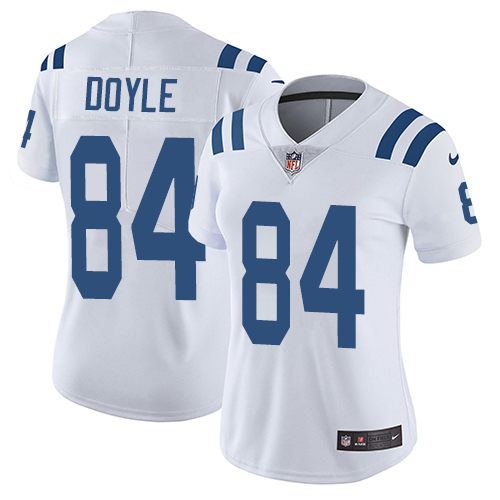 Indianapolis Colts #84 Jack Doyle White Women's Stitched Vapor Untouchable Limited Jersey Womens