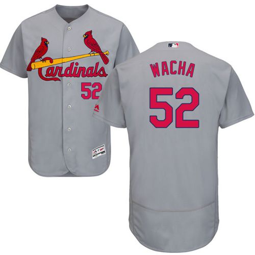 St.Louis Cardinals #52 Michael Wacha Grey Flexbase Authentic Collection Stitched Jersey Men's