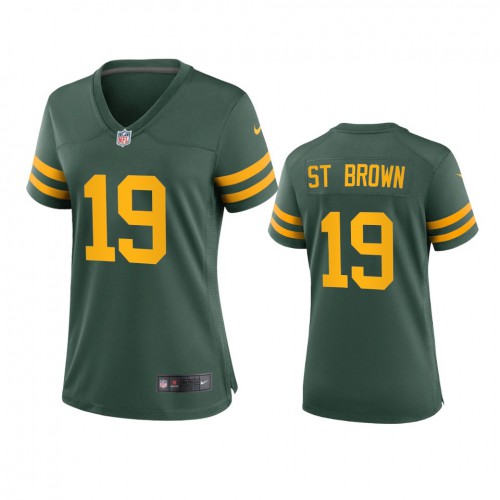 Green Bay Green Bay Packers #19 Equanimeous St. Brown Women's Alternate Game Player Jersey - Green Womens