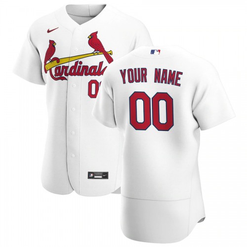 St. Louis Cardinals Custom Men's White Home 2020 Authentic Player Jersey