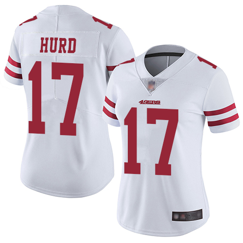 San Francisco 49ers #17 Jalen Hurd White Women's Stitched Vapor Untouchable Limited Jersey Womens