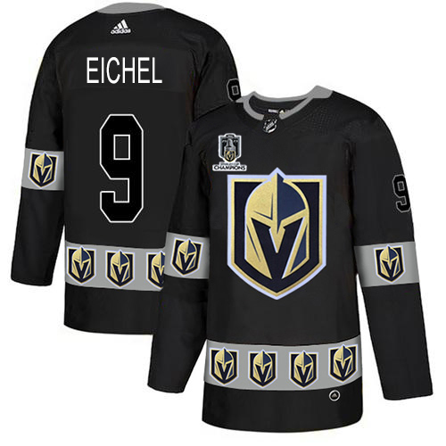 Adidas Golden Knights #9 Jack Eichel Black Youth 2023 Stanley Cup Champions Authentic Team Logo Fashion Stitched Jersey