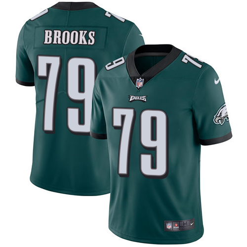 Philadelphia Eagles #79 Brandon Brooks Midnight Green Team Color Men's Stitched Vapor Untouchable Limited Jersey Men's