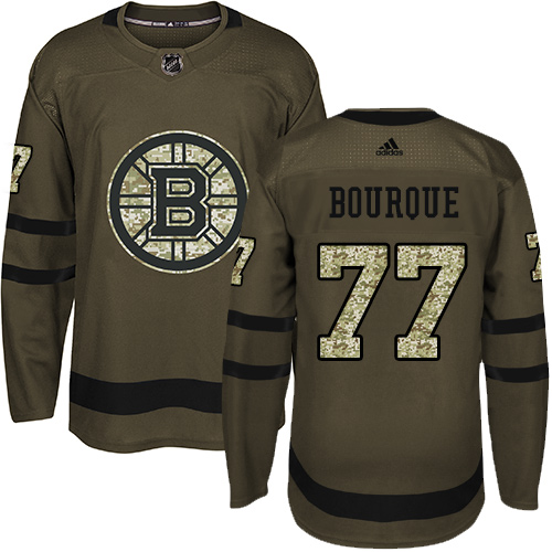 Adidas Boston Bruins #77 Ray Bourque Green Salute to Service Stitched Jersey Men's