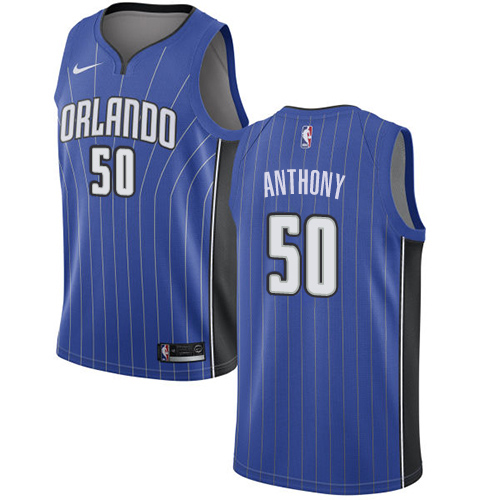 Orlando Magic #50 Cole Anthony Royal Swingman Icon Edition Jersey Mens
