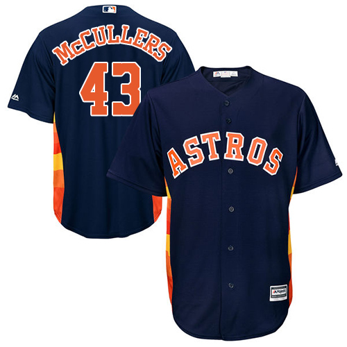 Houston Astros #43 Lance McCullers Navy Blue Cool Base Stitched Youth Jersey Youth