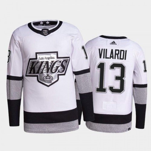 Adidas Los Angeles Kings #13 Gabriel Vilardi Men's 2021-22 Alternate Authentic Jersey - White Men's