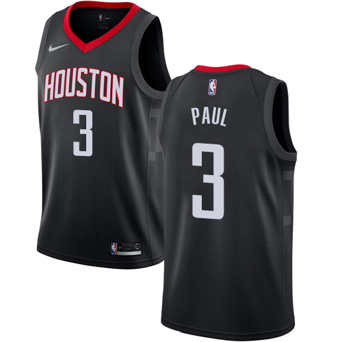 Houston Rockets #3 Chris Paul Black Womens Swingman Statement Edition Jersey Womens