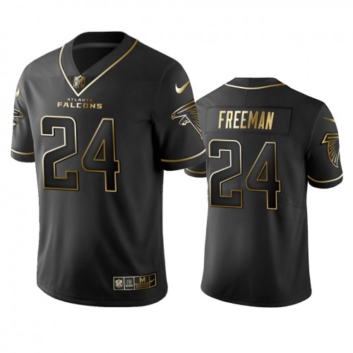 Atlanta Falcons #24 Devonta Freeman Men's Stitched Vapor Untouchable Limited Black Golden Jersey Men's