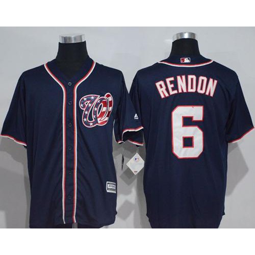 Washington Nationals #6 Anthony Rendon Navy Blue New Cool Base Stitched Jersey Men's