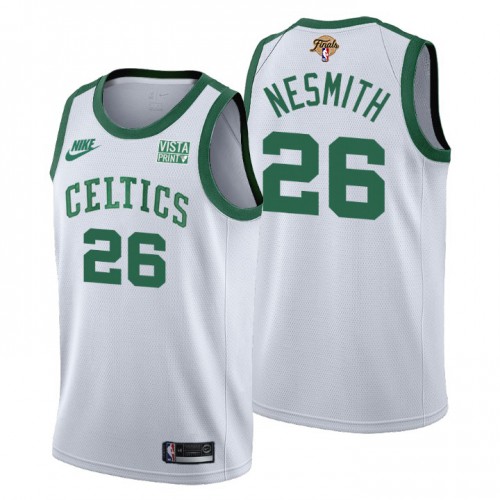 Boston Boston Celtics #26 Aaron Nesmith Releases Classic Edition Youth 2022 Finals 75th Anniversary Jersey White Youth