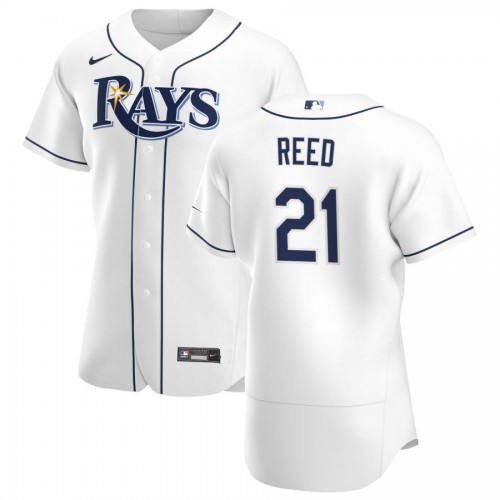 Tampa Bay Tampa Bay Rays #21 Cody Reed Men's White Home 2020 Authentic Player Jersey Men's