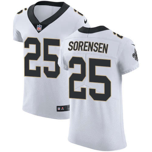 Saints #25 Daniel Sorensen White Men's Stitched Vapor Untouchable Elite Jersey