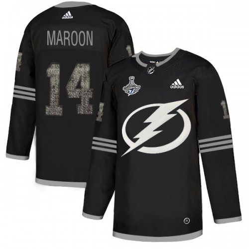 Adidas Tampa Bay Lightning #14 Pat Maroon Black Authentic Classic 2020 Stanley Cup Champions Stitched Jersey Men's