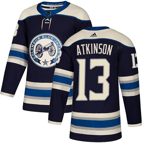 Adidas Columbus Blue Jackets #13 Cam Atkinson Navy Alternate Authentic Stitched Youth Jersey Youth