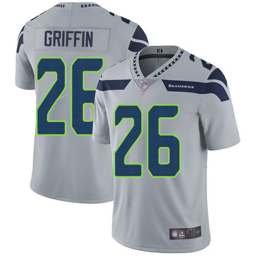Seattle Seahawks #26 Shaquem Griffin Grey Alternate Youth Stitched Vapor Untouchable Limited Jersey Youth